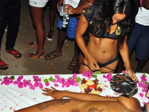 Brasilianische erotische Karneval mit