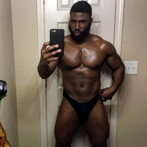 Tough black guys taking topless selfies